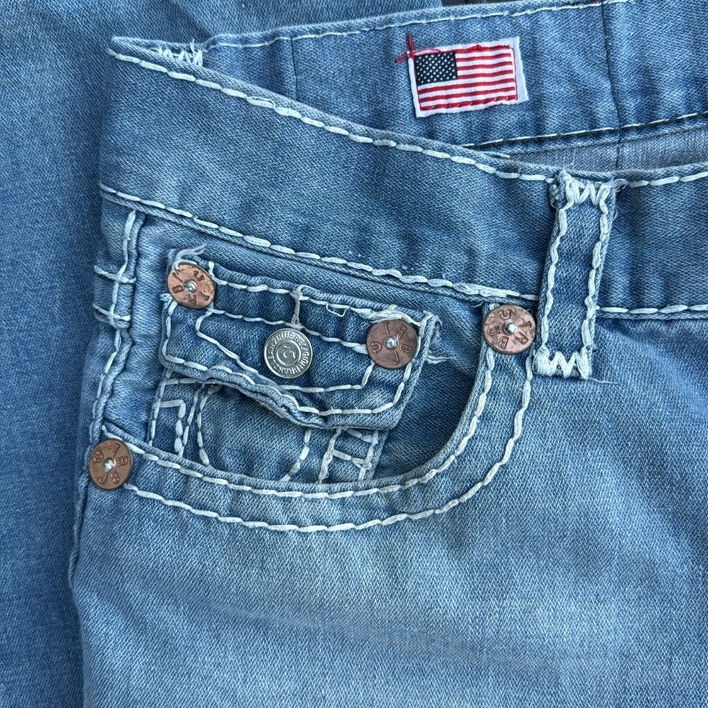 True Religion Joey Super T Light Blue Denim Men's Jeans Size 36 - Picture 8 of 13